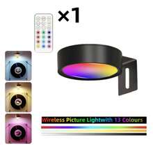 1/3/6pcs RGB Magnetic Wall Lamp With Remote Control, 13 Colors, Adjustable Color Temperature & Brightness, Timer, Tap On/Off, Suitable For Bedroom, Study, Staircase, Corridor - RGB - View 12
