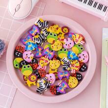 50pcs/Pack Cartoon Animal Shaped Erasers, Student Stationery Prizes - Cartoon Version - View 2
