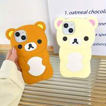 1 Latest 3D Cute Bear Phone Case, Soft And Skin-Friendly, Suitable As A Gift For Men And Women During Holidays, High-Quality, Fully Protective And Anti-Drop, Compatible With Apple 11/12/13/14/15/16.Holiday AccessoriesFashion Phone Cases.Anti-Scratch For Men/Women Accsesories.Precise Cutouts Novelty Cases.17 Case.17 Pro Case.Anti-Fall Shock-Proof Durable - màu trắng nhạt - Xem 6