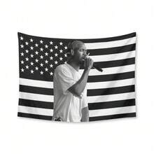 Frank Tapestry Ocean Pink America Flag Rap Wall Tapestry Blanket Funny Poster For College Dorm Decor Room Decoration Gift Merch - 1PC - 查看 1
