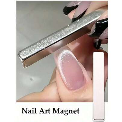 1 que tạo hình móng tay mắt mèo 3D từ tính, nam châm hai mặt hình vuông, dụng cụ tự làm sơn móng tay từ tính, dụng cụ làm đẹp chuyên nghiệp, dễ sử dụng, đồ dùng làm móng, dụng cụ làm móng, phụ kiện làm móng, thích hợp cho móng giả.