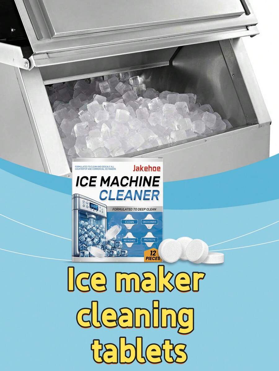 Ice Maker Cleaning Tablets, Gentle Home Use Descaling & Deodorizing Ice Maker Cleaner