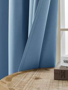 Blackout Curtains, Thermal Insulated, Opaque Curtains With Grommets, UV Protection, Bedroom Home Living Room Interior Decor - Blue - View 4