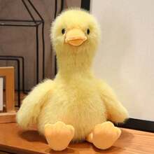 1pc Cute Sitting Duck Plush Doll, Fluffy Duckling Stuffed Animal, Children's Gift, Sleeping Companion, Home Decor, Holiday Gift - Multicolor - View 12