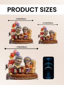 Catygift Tượng đôi khắc theo yêu cầu, quà tặng kỷ niệm ngày cưới, ngày Valentine cá nhân hóa, tượng tùy chỉnh độc đáo với tên và hình dáng theo yêu cầu. - Như được hiển thị - Xem 6