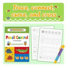 Pre-Writing Control Practice Workbook, Includes Tracing Lines And Hand Control Exercise Pages, Aims To Improve Pencil Grip, Stroke Control And Fine Motor Skills; Pattern Drawing Exercises Help Improve Focus And Prepare For Writing, Suitable For Home Or Classroom Use. Back To School - Pencil Control Workbook - View 8