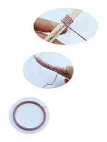 6件套仿竹单环，3种尺寸，每种尺寸2个，边缘光滑无毛刺，适合手工艺者、编织者使用，可用于制作捕梦网、花环、风铃、装饰品、婚礼/节日装饰、编织项目等。 - 仿竹單圈 - 查看 7