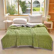 Pilotă reversibilă Ice & Fire: parte caldă iarna, parte răcoroasă vara. Pilotă 2 în 1 pentru toate anotimpurile, cu control al temperaturii, pentru confort pe tot parcursul anului. - Verde lime - Vizualizare 2