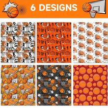 6/12pcs Basketball Themed Wrapping Paper, Each Size 50.8 X 71.1cm, Featuring 3-Point Shot And Dunk Patterns, Ideal For Basketball Fans' Birthdays And Holidays, Perfect Gift Choice - Multicolor - View 5