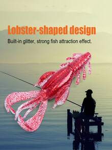 GOTURE 1set Fishing Soft Plastic Lures Kit Jig Head Hooks Crappie Lures Trout Bass Fishing Worm Lures Crappie Jigs Fishing Lures Set With Tackl Box For Freshwater Saltwater Fishing - Multicolor - View 7