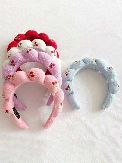 1个樱花云朵发箍，优雅迷人的发饰，适合日常、休闲、派对、通勤、度假、发型设计、清洁、化妆、搭配服装、发箍、发圈、居家、护肤等场合。