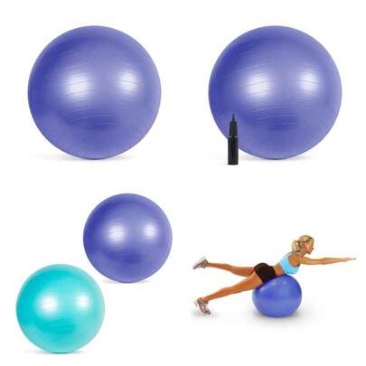 Fitness Anti-Burst Stability & Pregnancy Ball, 65cm, Purple