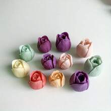 Set de 3 moldes de resina con forma de flor de tulipán, adecuados para hacer resina epoxi, yeso, velas, incienso, decoración del hogar y decoración de bodas - 3 tulipanes - Ver 5