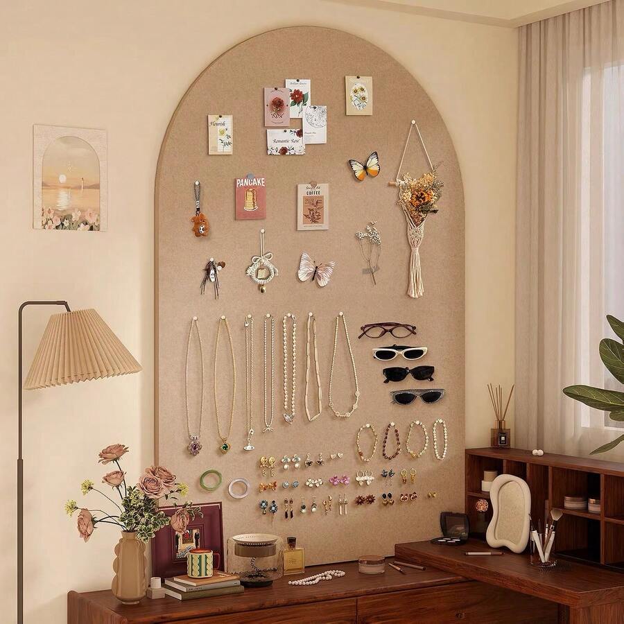 1 tấm ván trang trí hình vòm, bảng trưng bày ảnh gia đình, vật trang trí và lưu trữ độc lập. - Vòm đơn giản - Xem 1
