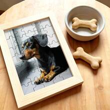 1Pc Customized Puzzle. Customizable Puzzle For Room Decor / Birthday Decoration. Personalized Puzzle For Office Decor / Your Husband Or Wife / Dining Room. Personalizable All Size Puzzle With Wooden Frame Or Only Puzzle For Personalized Gifts - Multicolor - View 4