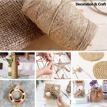 Natural Jute Rope Roll, Brown Handmade Woven Hemp Rope, Suitable For DIY Crafts, Gift Wrapping, Wedding Decoration, Macrame Weaving, Binding And Knotting, And Cat Scratching Post - Natural Hemp Rope - View 3