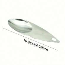 High-Quality Stainless Steel Kiwi Fruit Tool - Easy To Scrape, Peel And Serve - Designed With Comfortable Handle - Rust-Resistant - Easy To Clean - Silver - View 9