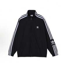 Adidas Warm-Up Slim 3-Stripes Track Jacket, Zipper Closure,Women's Track Jacket For Everyday Wear - 黑色 - 查看 11