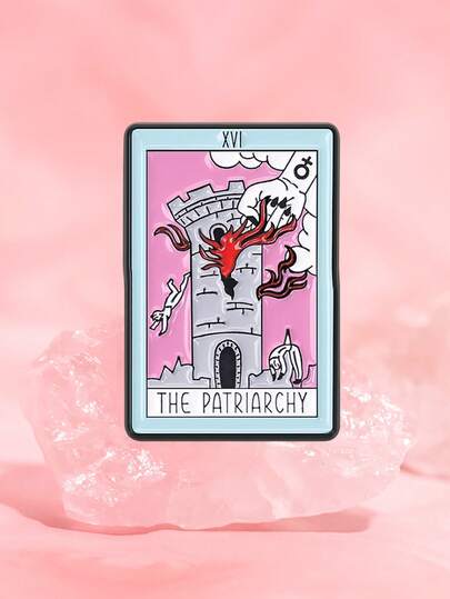 1pc Deconstructed Tarot Enamel Pin The Gender Equality Brooch Lapel Backpack Badge Jewelry Accessories Gifts