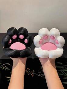 1 pieza Soporte de teléfono con diseño de pata de gato, soporte de escritorio para teléfono, apariencia exquisita, decoración creativa y carga, diseño antideslizante, adecuado para varios escenarios - pata de gato - Ver 3