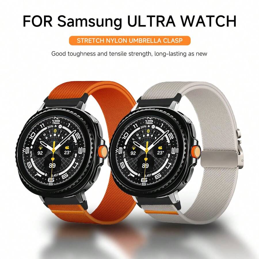 1条尼龙表带，带降落伞扣，兼容三星Galaxy Watch 8 40mm/44mm、Galaxy Watch 8 Classic 46mm - Watch 8/Watch 8 Classic - 查看 1