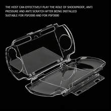 New Transparent Hard Protective Case For PSP 2000 3000, Crystal Shell Protective Cover, Easy To Install - View 4