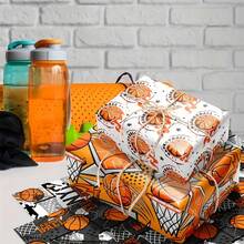 6/12pcs Basketball Themed Wrapping Paper, Each Size 50.8 X 71.1cm, Featuring 3-Point Shot And Dunk Patterns, Ideal For Basketball Fans' Birthdays And Holidays, Perfect Gift Choice - Multicolor - View 10