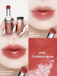 JUDYDOLL 持久亮泽唇膏，保湿唇彩，含PDRN成分，不粘腻，新年限量版 - 105 Confident Nude - 查看 2
