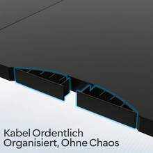 Devoko Height-Adjustable Desk, L-Shaped, 160 X 140 / 190 X 155 Cm, Electrically Height-Adjustable, Corner Desk, Ergonomic Sit-Stand Desk, Computer Desk (White/Black/Brown Look) - màu đen - Xem 5