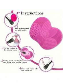 1pc Premium Silicone Foldable Makeup Brush Cleaning Mat With Drying Rack, Soft Protects Brush Bristles Cleansing Tool, Portable Multifunctional For Travel And Home Use - Upgraded Version - View 6