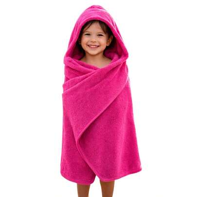 Toalha de Banho Infantil Tamanho Gigante com Capuz 1.40 x 90 cm