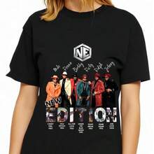 New Edition Inspired Slouchy Tshirt NE Fans R & B Legends Merch - Black - View 1