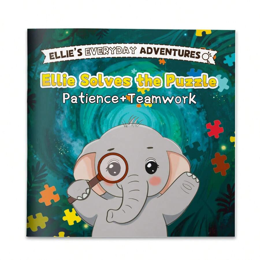 Elefante Ellie "Desafío de Rompecabezas Aventura" - Serie de Pensamiento Espacial y Enfoque, Bestseller Interactivo - Elefante Ellie - Ver 1