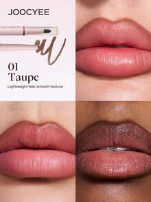 JOOCYEE 双头唇线笔，持久柔滑哑光妆效 - 01 灰褐色 - 查看 1