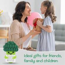 1 st handgjord sentimental kimchipresent, virkad gurkadocka, inspirerande present med kort, härlig stickad födelsedagspresent för att stödja kimchivänner (broccoli) - Multifärgad - Visa 6