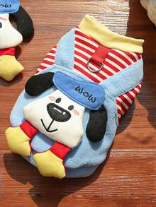 Red Spring/Summer Pet Apparel, Suitable For Cats, Small/Large Dogs, Pet Plush Vest, Cute Teddy Bear Pet Jacket, 3D Cartoon Pattern Pet Hoodie, Perfect Gift For Cat/Dog Lovers, Anniversary, Christmas - Multicolor - View 6