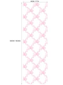 ihomeli Pink Bow Plaid Removable Wallpaper, Pink Bow Wallpaper, Pink Bow Plaid Removable Wallpaper - Peelable Wallpaper, Pink Nursery, Soft Pink Wallpaper, Peelable And Repositionable Canvas Watercolor Bow - Multicolor - View 13
