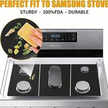 耐热燃气灶罩 - 可重复使用、不粘、可清洗的燃气灶台面保护罩 - 保护炉头并防止刮擦 - 彩色 - 查看 3
