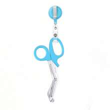 1/3 Sets Stainless Steel Care Scissors With Expandable Badge Scroll- Compact Pocket Design Portable And Non Falling, For Offices, Sewing, Home Crafts, And Schools Student Handicraft Course Fashion Accessories, Durable Tool Design - Multicolor - View 19