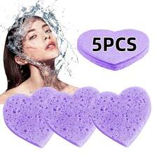 Compressed Facial Sponges 100% Natural Cosmetic Spa Sponges For Makeup Remover For Daily Facial Cleansing And Exfoliating - Watermelon Pink - View 23