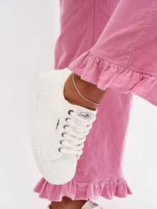 Women's O`NEILL SPINNA C LOW Platform Sneakers, Light And Breathable, Comfortable, Stylish, Textile With Classic Lacing For Everyday Urban Outfits White - White - View 6
