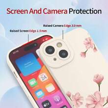 Liquid Silicone Case For Samsung Galaxy A17 5G/4G, Ultra-Thin, Elegant, Floral And Cute Cartoon Pattern, Mobile Phone Case, Soft TPU Bumper Shockproof, 41812728 - 深灰色 - 查看 2
