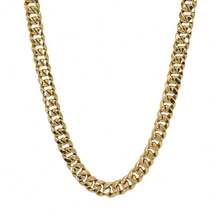 10K Yellow Gold Cuban Link Hollow Chain Necklace 24'' X 8.5mm, 50.4g - Multicolor - View 2