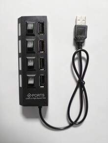 USB 2.0 集线器，多端口 USB 分线器，带电源适配器，4/7 端口 USB 扩展集线器 - 彩色 - 查看 15