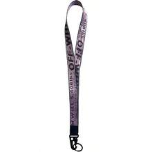 Fashion Letter Keychain Lanyard Industrial Canvas Phone Lanyard Wristlet Keychain Office Badge Lanyard Key Chain Phone Strap - Pink - View 9
