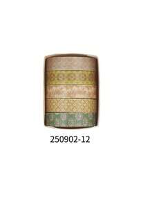 5 Rolls/Box Retro Plant And Floral Pattern Washi Tape, Green Element Decorative Tape, Suitable For Scrapbooking And Planner Decoration, A Gift For Friends - Sets - View 16