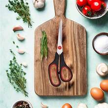 1/2/3pcs 8.4 Inch Multi-Purpose Scissors, 2.5mm Ultra Sharp Blade, Comfortable Grip, Heavy Duty Stainless Steel Scissors, Right/Left Handed Universal - Multicolor - View 7