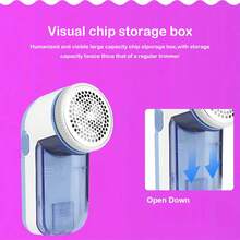 Electric Fabric Shaver, Bobble Remover Fuzz Lint Remover For Clothes,Efficiently And Quickly Remove Lint Balls,Bedding,Furniture, Carpet, Sofa Hair Ball Trimmer Without 2*AA Battery)Peach Fuzz Remover Clothes Lint Remover Machine Debobbler - Multicolor - View 5