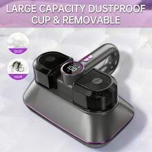 1pc Cordless Handheld Vacuum Cleaner, Strong Suction Low Noise, Washable HEPA Filter Deep Cleaning, Ideal For Mattress, Sofa And Pet Hair Removal, Perfect Mother's Day Gift, Suitable For Dry Winter Season - Multicolor - View 8