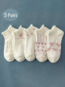 5-Pack Women's Socks For Everyday Use - Multicolor - View 14